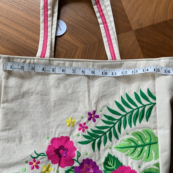 Lot of 3 Tropics Tote Bag pouch and Luggage tag by Izzy and Oliver - Picture 6 of 15